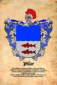 Escudo heráldico del apellido PILAR