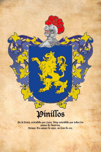 Escudo heráldico del apellido PINILLOS
