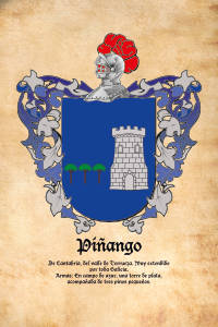Escudo heráldico del apellido PIÑANGO