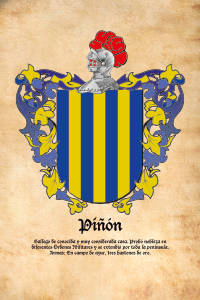 Escudo heráldico del apellido PIÑON