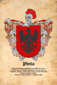 Escudo heráldico del apellido Pinta