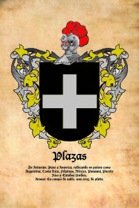 Escudo heráldico del apellido PLAZAS
