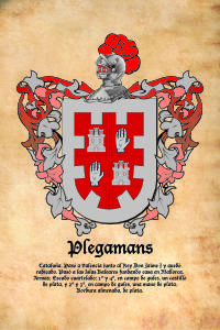 Escudo heráldico del apellido PLEGAMANS