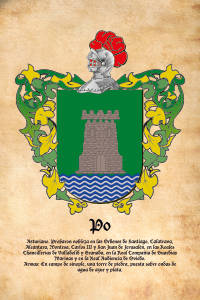 Escudo heráldico del apellido PO