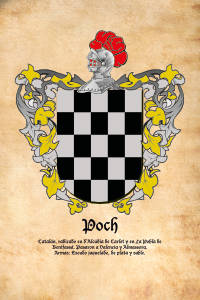 Escudo heráldico del apellido POCH