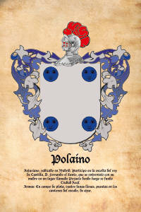 Escudo heráldico del apellido POLAINO