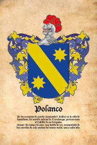 Escudo heráldico del apellido POLANCO
