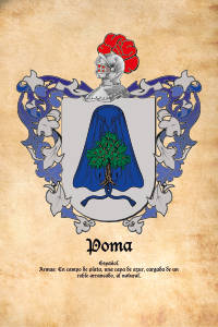 Escudo heráldico del apellido POMA