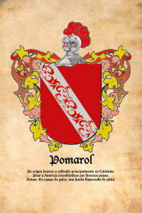 Escudo heráldico del apellido POMAROL