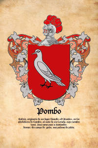 Escudo heráldico del apellido POMBO