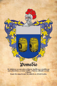 Escudo heráldico del apellido POMEDIO