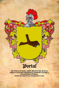 Escudo heráldico del apellido PORTAL