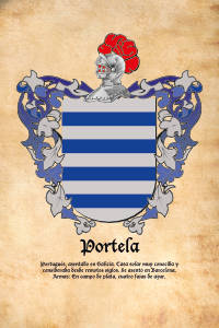 Escudo heráldico del apellido PORTELA