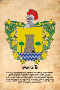 Escudo heráldico del apellido PORTILLO