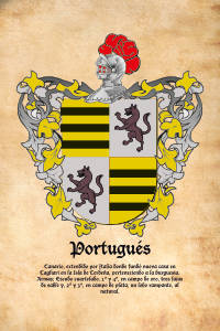 Escudo heráldico del apellido PORTUGUES