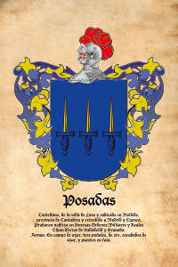Escudo heráldico del apellido POSADAS