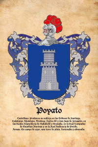 Escudo heráldico del apellido POYATO