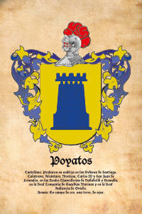 Escudo heráldico del apellido POYATOS