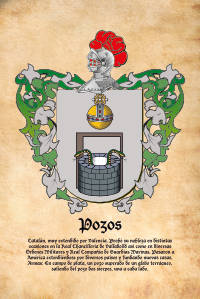 Escudo heráldico del apellido POZOS