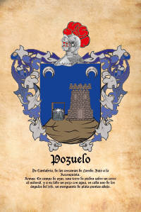 Escudo heráldico del apellido POZUELO