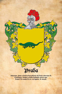 Escudo heráldico del apellido PRADA