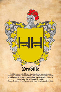 Escudo heráldico del apellido PRADILLO