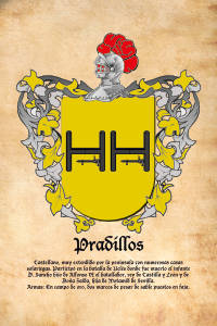 Escudo heráldico del apellido PRADILLOS