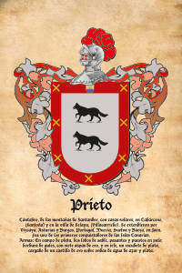 Escudo heráldico del apellido PRIETO