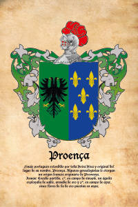 Escudo heráldico del apellido Proença
