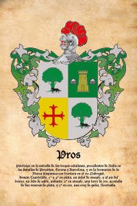 Escudo heráldico del apellido PROS