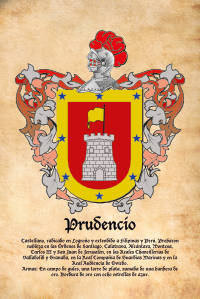 Escudo heráldico del apellido PRUDENCIO