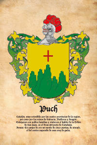 Escudo heráldico del apellido PUCH