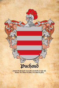 Escudo heráldico del apellido PUCHAUD