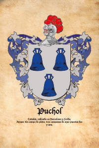 Escudo heráldico del apellido PUCHOL