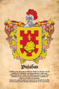 Escudo heráldico del apellido Pujadas