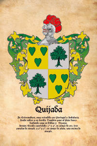 Escudo heráldico del apellido QUIJADA