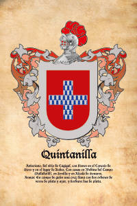Escudo heráldico del apellido QUINTANILLA