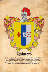 Escudo heráldico del apellido QUINTERO