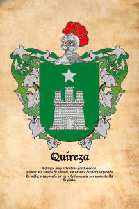 Escudo heráldico del apellido QUIREZA