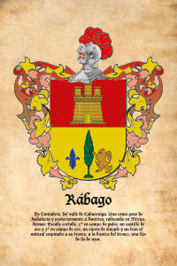 Escudo heráldico del apellido Rábago
