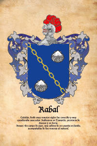 Escudo heráldico del apellido RABAL