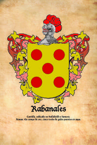 Escudo heráldico del apellido RABANALES