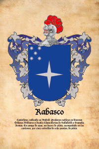 Escudo heráldico del apellido RABASCO