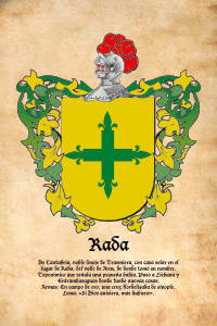 Escudo heráldico del apellido RADA