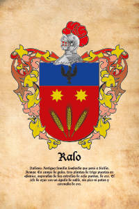 Escudo heráldico del apellido RALO