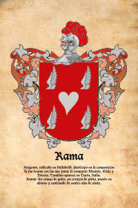 Escudo heráldico del apellido RAMA