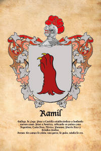 Escudo heráldico del apellido RAMIL