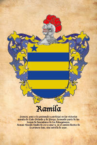 Escudo heráldico del apellido RAMILA
