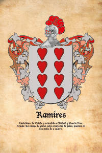 Escudo heráldico del apellido RAMIRES