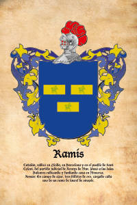 Escudo heráldico del apellido RAMIS